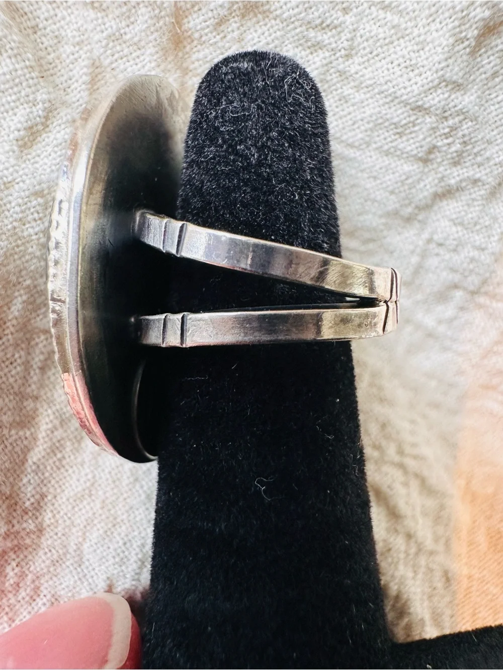 Handmade Sterling Silver Rainbow Labradorite Statement Ring-Artisan-Size 6